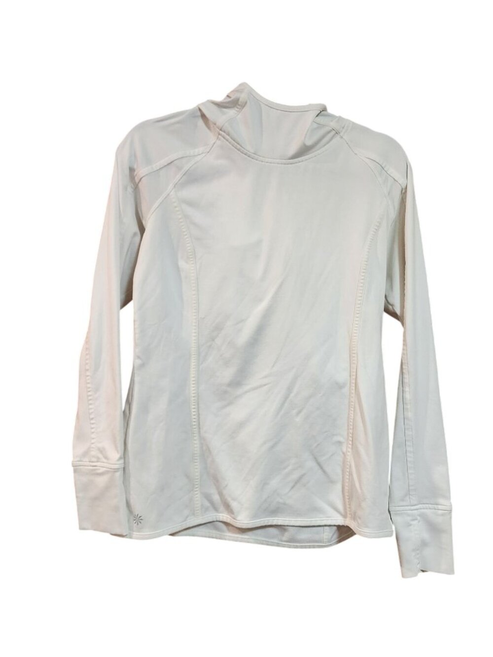 Athleta  White Tracker Running Hoodie Womens Size Medium